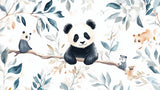 Watercolor panda design file showing full pattern and color details