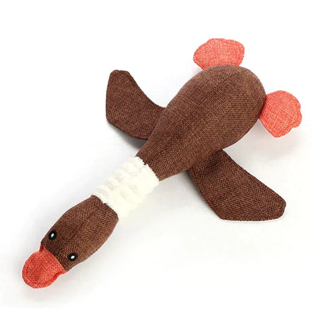 Interactive Dog Duck Toy  Durable Fabric Design - Product showcase