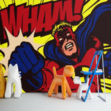 Comic Mural Wallpaper | Pop Art Superhero Design