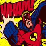 Comic Mural Wallpaper | Pop Art Superhero Design