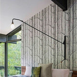 Forest Mural Wallpaper | Black and White Birch Trees Design