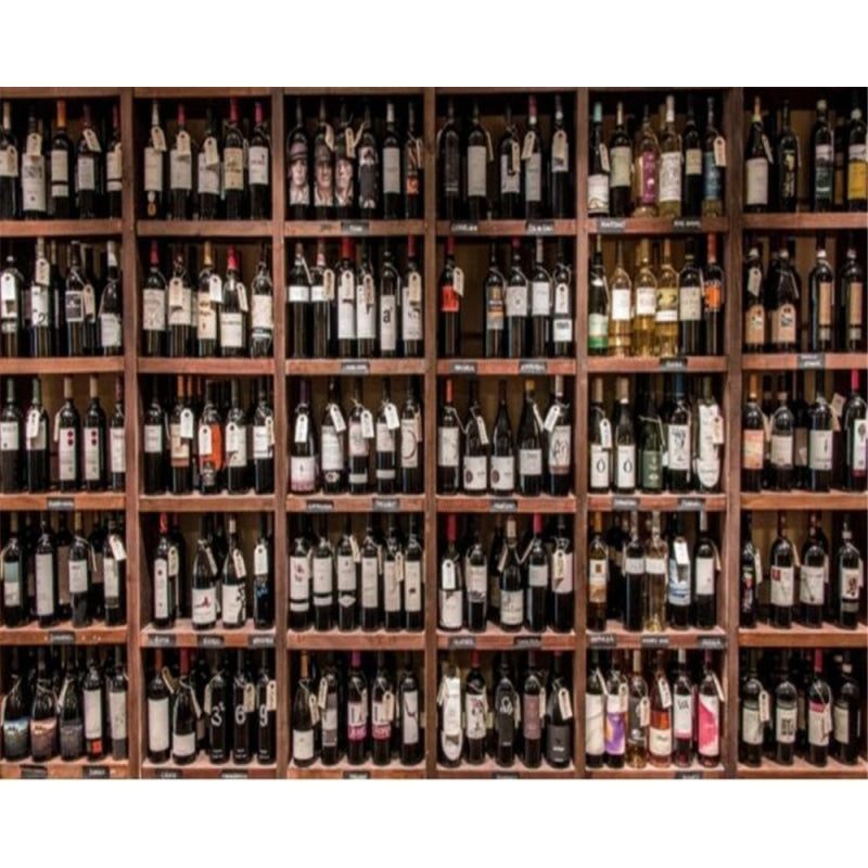 Wine Cellar Mural Wallpaper | Vintage Restaurant Collection Display