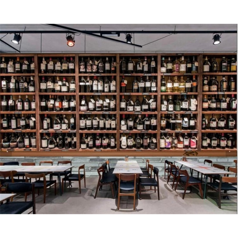Wine Cellar Mural Wallpaper | Vintage Restaurant Collection Display