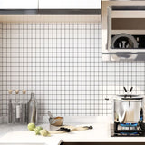 Geometric Mural Wallpaper | Black and White Grid Pattern