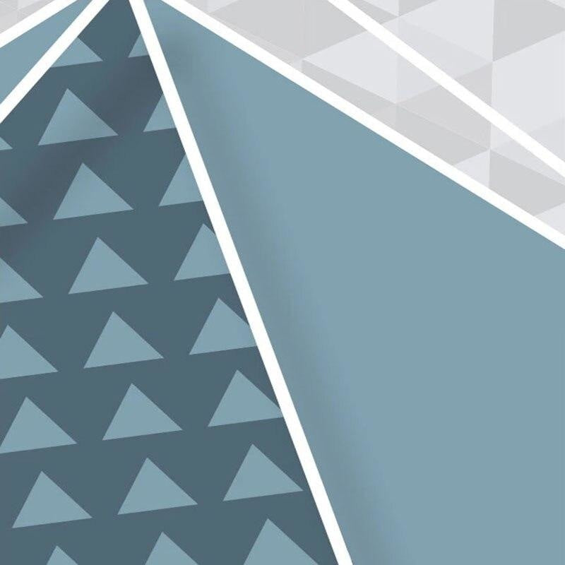 Mountain Mural Wallpaper | Geometric Nordic Pattern with Moon and Stars