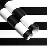 Striped Mural Wallpaper | Black and White Modern Design