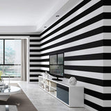 Striped Mural Wallpaper | Black and White Modern Design