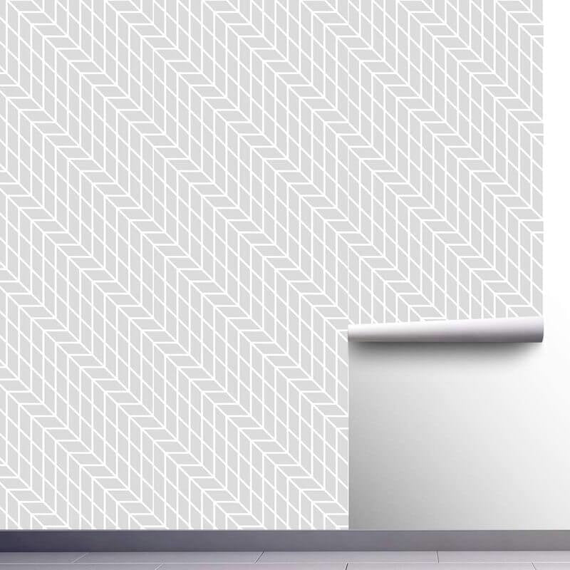 Geometric Mural Wallpaper | Modern Scandinavian Pattern