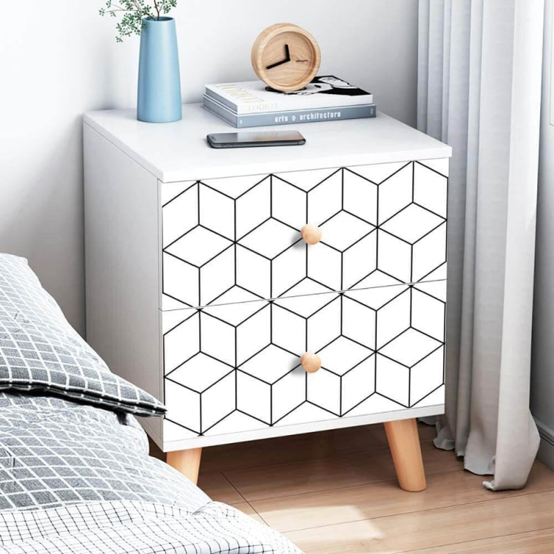 Geometric Mural Wallpaper | Modern Cube Pattern Design