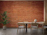Brick Mural Wallpaper | Industrial Red Texture Design