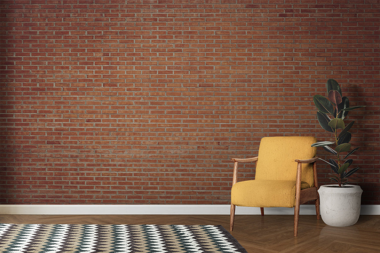 Brick Mural Wallpaper | Industrial Red Texture Design