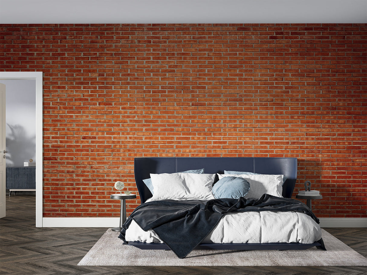 Brick Mural Wallpaper | Industrial Red Texture Design