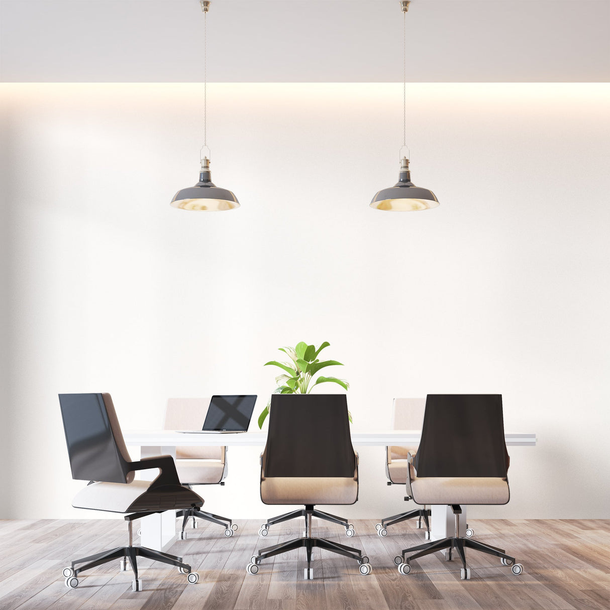 White Mural Wallpaper | Modern Minimalist Design