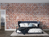 Brick Mural Wallpaper | Industrial Terracotta Design