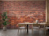 Brick Mural Wallpaper | Industrial Terracotta Design