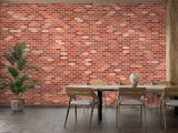 Brick Mural Wallpaper | Modern Red and White Pattern