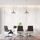 Wood Pattern Mural Wallpaper | White Rustic Planks Design