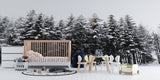 Winter Forest Mural Wallpaper | Snow-Covered Pine Trees