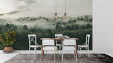 Forest Mural Wallpaper | Misty Mountain Landscape