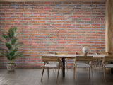 Brick Mural Wallpaper | Industrial Terracotta Design