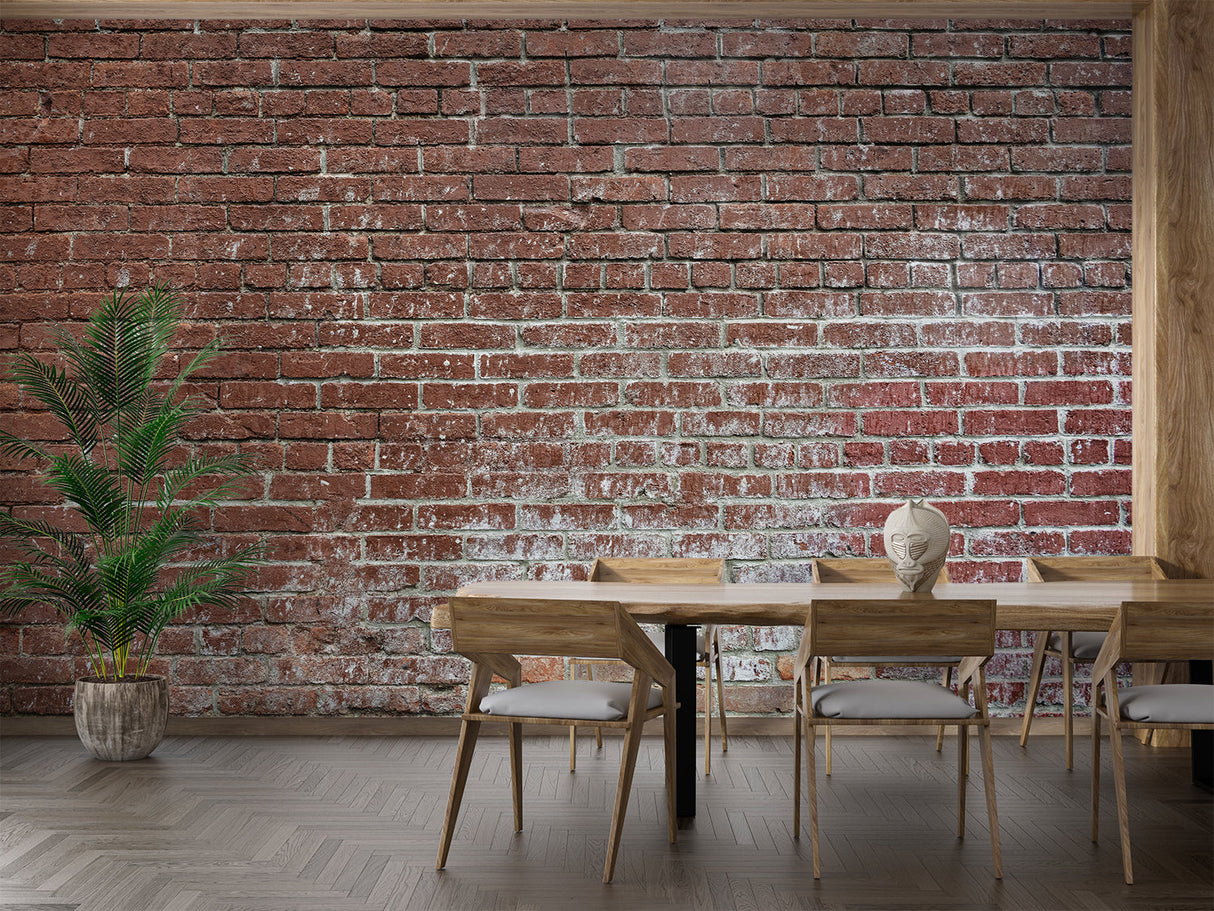 Brick Mural Wallpaper | Industrial Terracotta Design