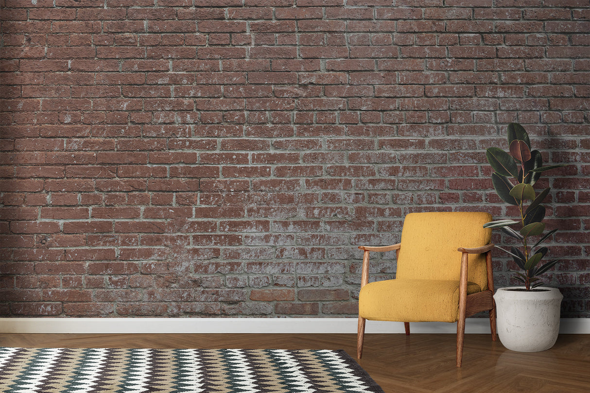 Brick Mural Wallpaper | Industrial Terracotta Design