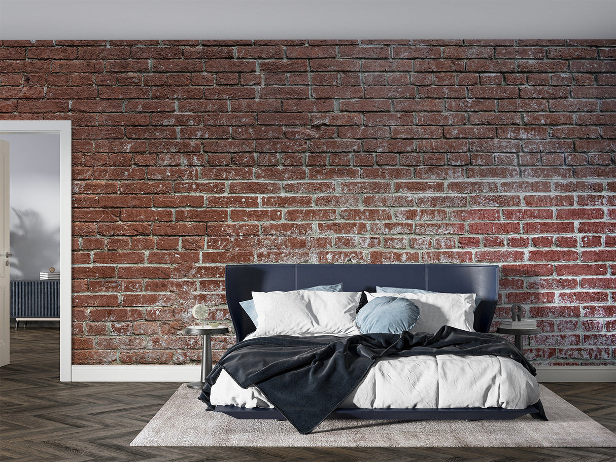 Brick Mural Wallpaper | Industrial Terracotta Design