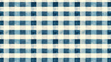 Pattern Mural Wallpaper | Blue and Cream Gingham Design
