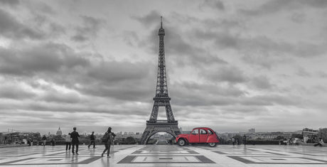 Paris cityscape design file showing detailed black and white architectural pattern