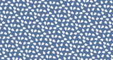 Abstract white drops on blue pattern wallpaper design file showing flowing pattern detail
