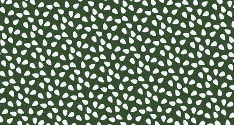 Green pattern wallpaper with white drops design file showing detailed pattern layout