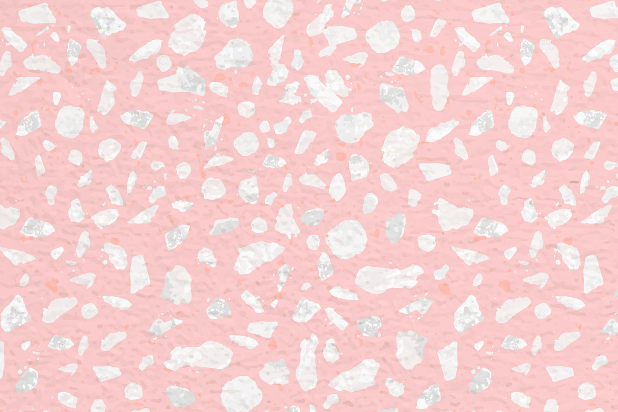 Pink terrazzo pattern design file showing detailed texture and color composition
