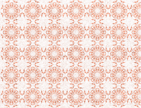 Design file showing detailed terracotta mandala pattern on white background