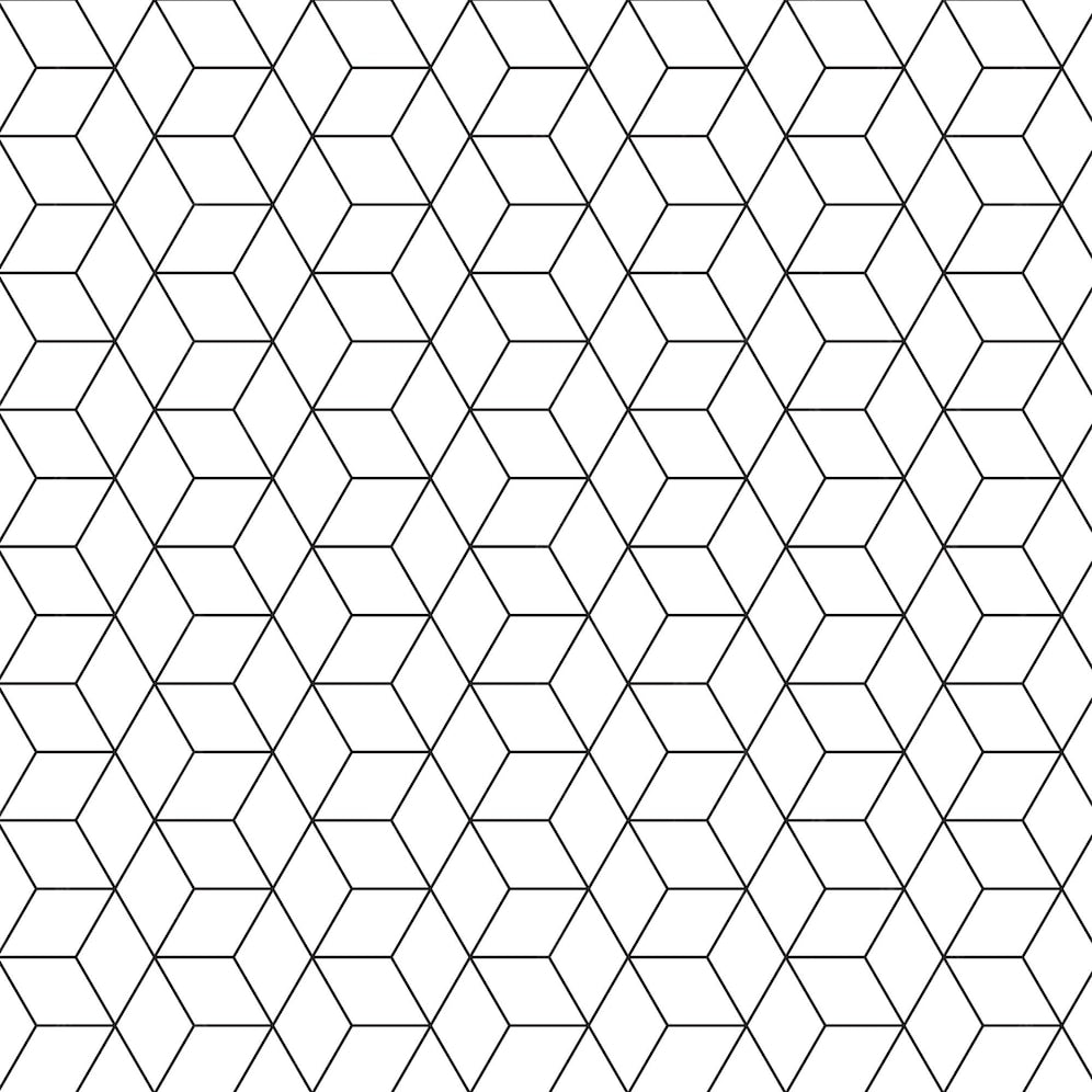 Geometric Mural Wallpaper | Modern Cube Pattern Design