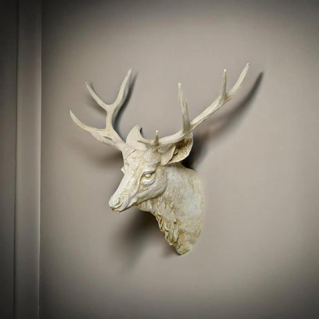 Rustic Deer Head Wall Art  Hand-Detailed Resin Sculpture - Product detail 8