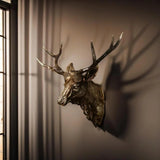 Rustic Deer Head Wall Art  Hand-Detailed Resin Sculpture - Product detail 9