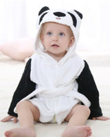 Kids Panda Bath Robe  Soft Cotton Hooded Design - Product showcase