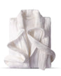 Plush Cotton Bathrobe  Classic White Shawl Collar Design - Product showcase
