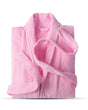 Cotton Terry Bathrobe  Plush Pink Loungewear Comfort - Product showcase