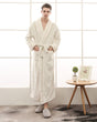 Luxury Mens Bathrobe  Plush Shawl Collar Fleece Robe - Product showcase