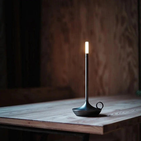 Nordic LED Candle Holder  Brushed Aluminum Dimmable Design - Product detail 7
