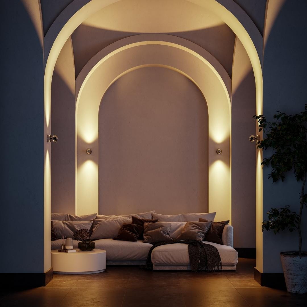 Modern LED Wall Light  Rotatable Design with Remote Control - Detailed view
