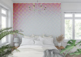 Contemporary Dot Pattern transforming a trendy retail space with vibrant wall design