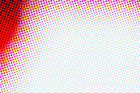 Pop Art Dots Wallpaper design file showing detailed halftone pattern and color gradient