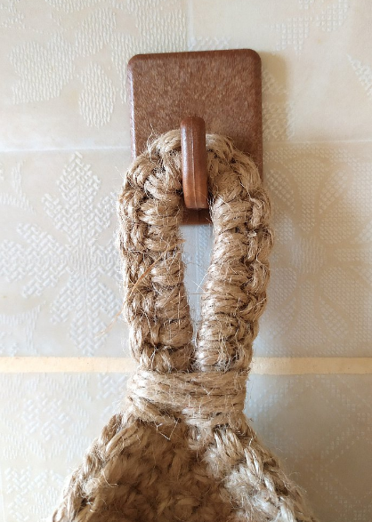 Jute Wall Storage Baskets  Handwoven Produce Organizers - Product detail 7