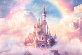 Princess castle design file showing complete pink and gold palace pattern
