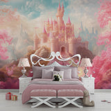 Castle Wallpaper bringing magic to a modern kid's room with minimalist decor