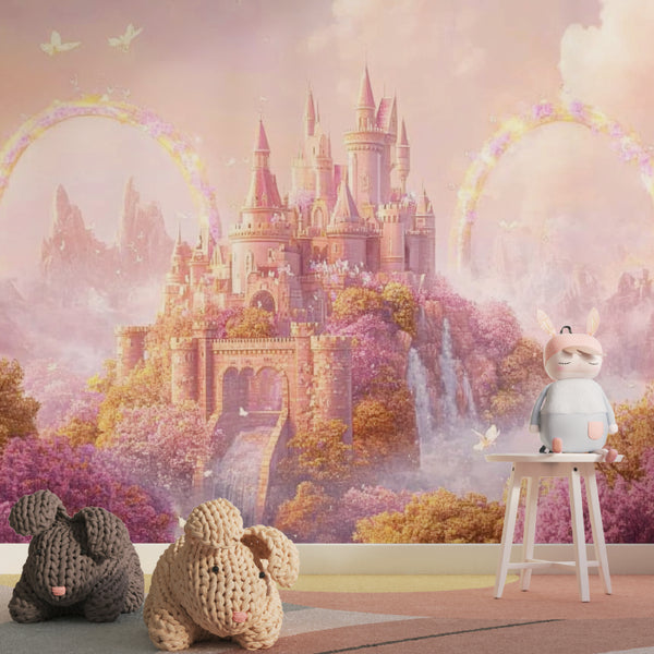 enchanted castle midi dress pink Fairyland Fantasy Midi Dress Teuta Matoshi