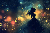 Princess night sky design file showing detailed starry pattern and silhouette