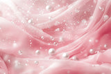 Pink princess wallpaper design file showing detailed pearl and silk pattern texture